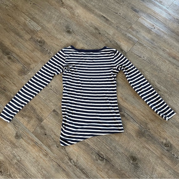 Oh so soft! MARCCAIN SPORTS top with navy & white stripes. Ex cond, size small. - Picture 1 of 6